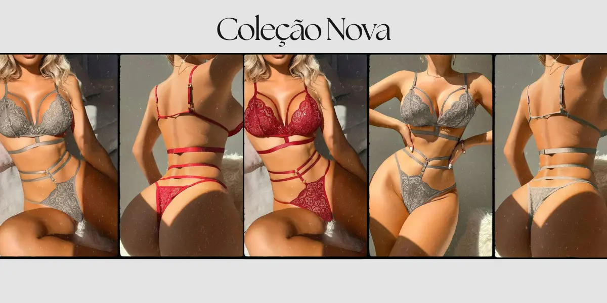 LINGERIE BONJOUR CONJUNTO VICTORIA'S - SEJA SEXY (Calcinha fio dental + sutiã) 8